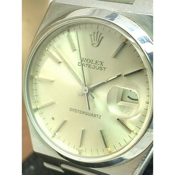Rolex Other - Rolex Men's Watch 17000 Oyster Quartz Datejust Vintage Swiss 36mm Silver…